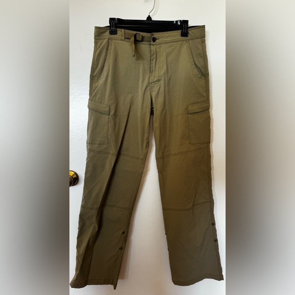 Prana Breathe Men’s Pants Size 33x32 Khaki Tan Chinos